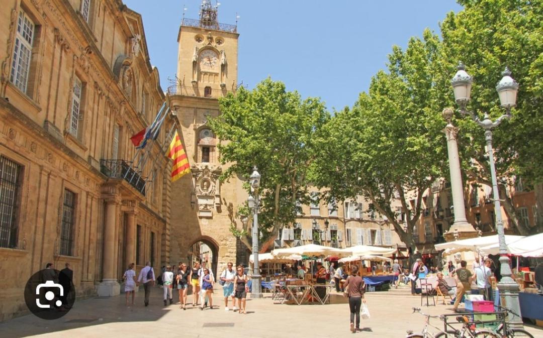 Superbe Appartement Avec Jardin Quart Mazarin Aix-en-Provence Luaran gambar